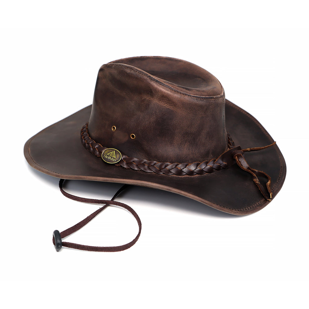The Ridgeway – Braided Band Leather Cowboy Hat