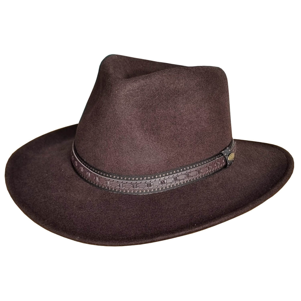 The Colton – Chocolate Brown Wool Felt Cowboy Hat
