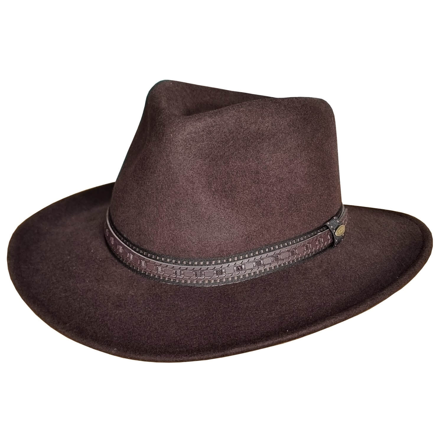 The Colton – Chocolate Brown Wool Felt Cowboy Hat
