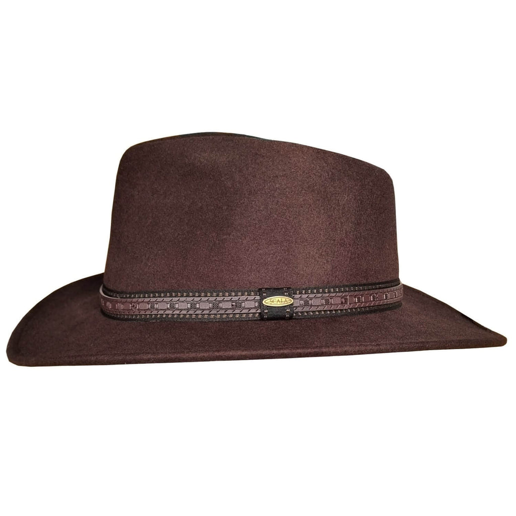 The Colton – Chocolate Brown Wool Felt Cowboy Hat