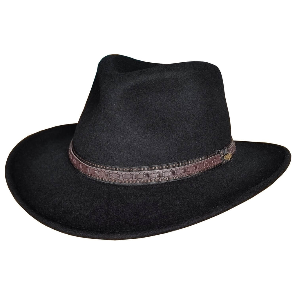 The Winchester – Black Wool Felt Cowboy Hat