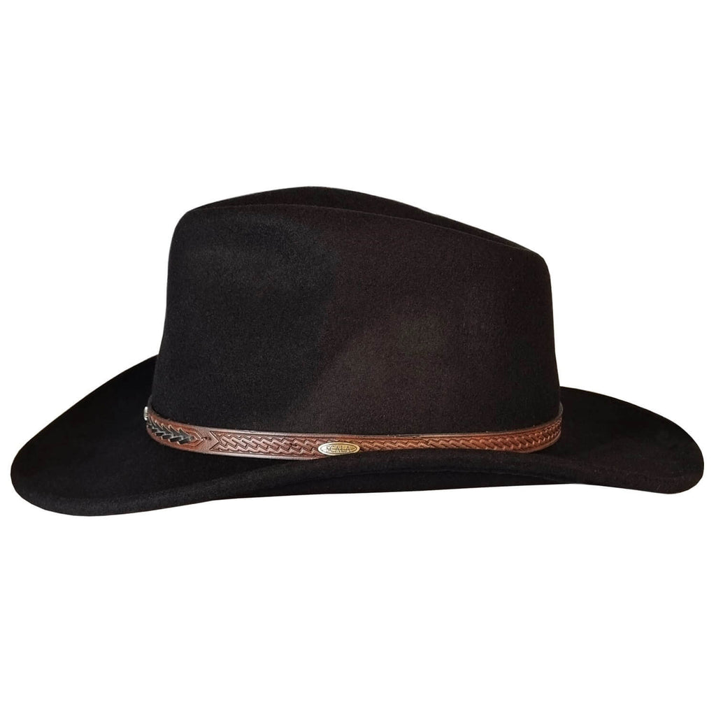 The Redstone – Black Felt Cowboy Hat