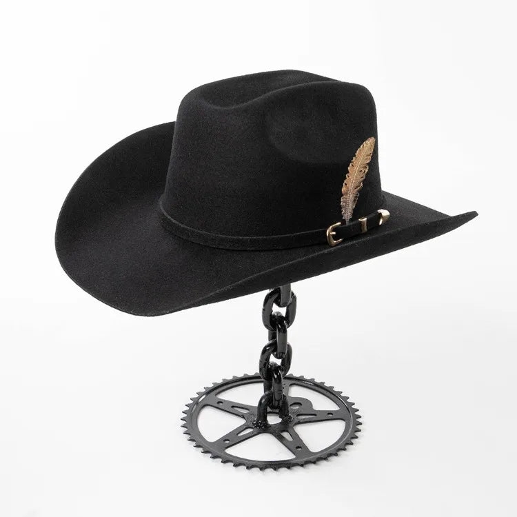 The Billings – Gold Feather Wool Cowboy Hat