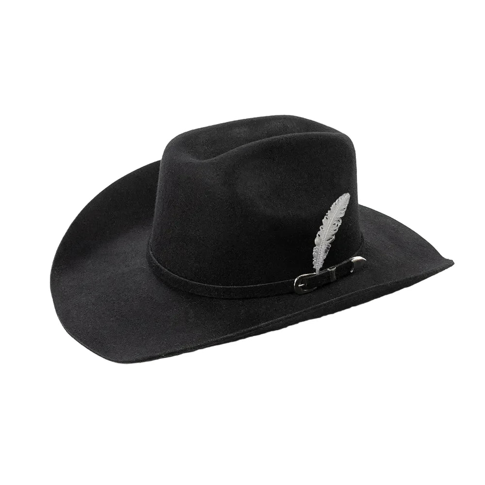 The Billings – Gold Feather Wool Cowboy Hat