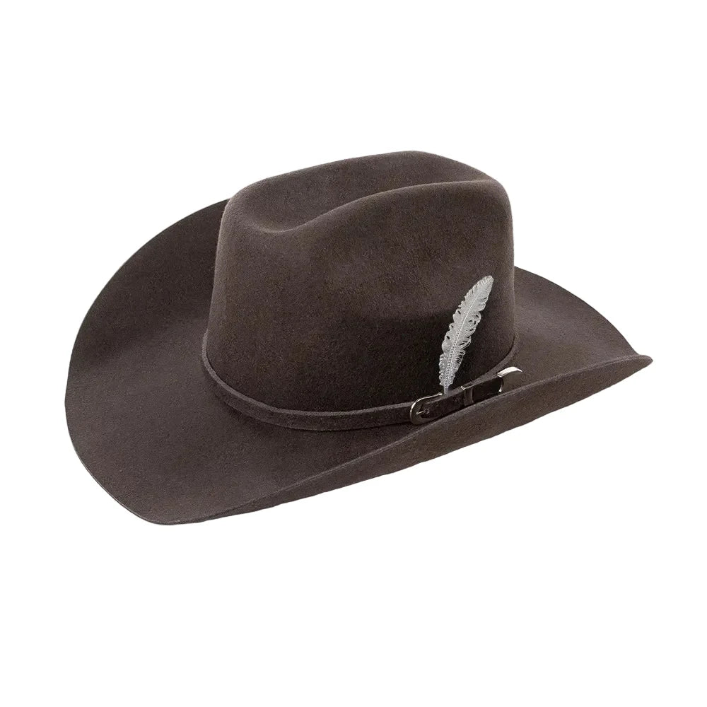 The Billings – Gold Feather Wool Cowboy Hat