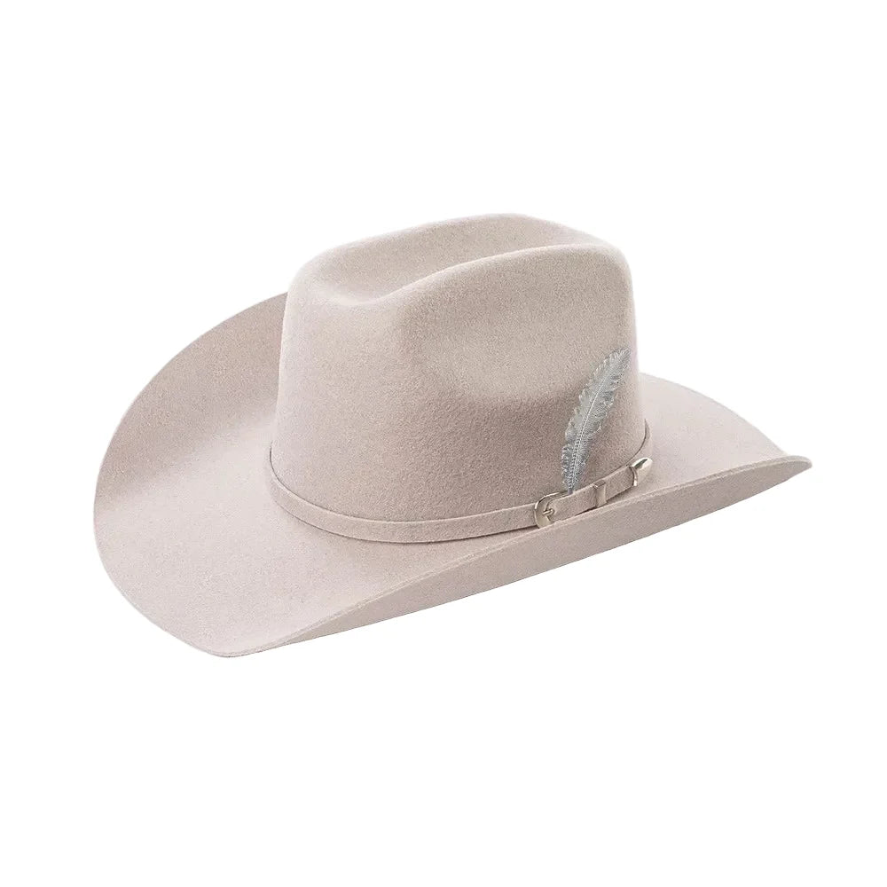 The Billings – Gold Feather Wool Cowboy Hat