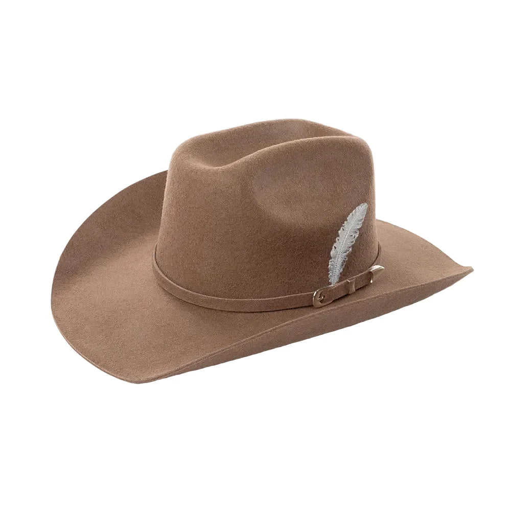 The Billings – Gold Feather Wool Cowboy Hat