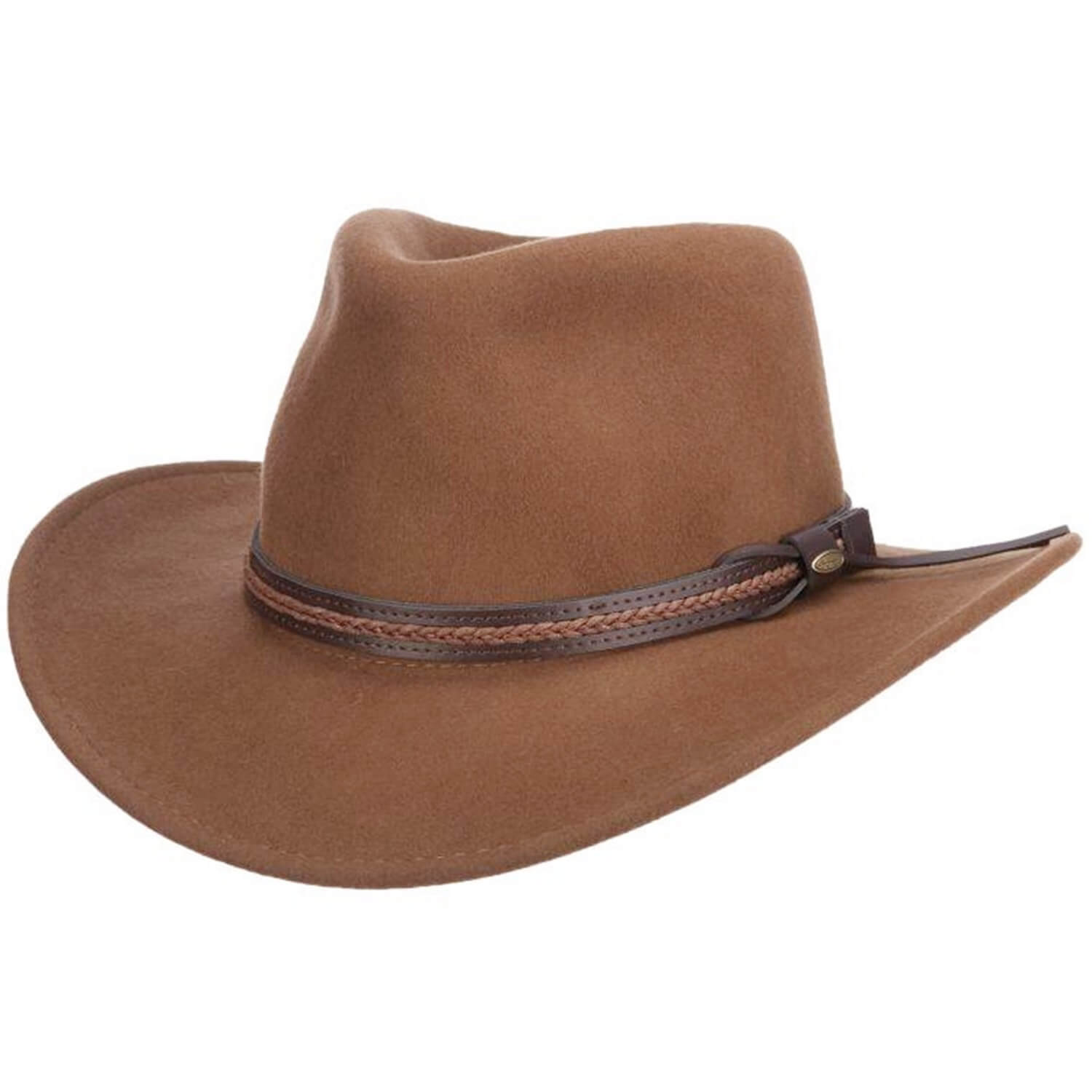 The Boone – Pecan Wool Felt Cowboy Hat