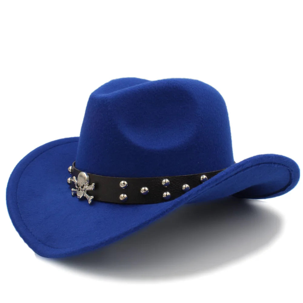 The Rattlesnake – Skull Band Wool Cowboy Hat