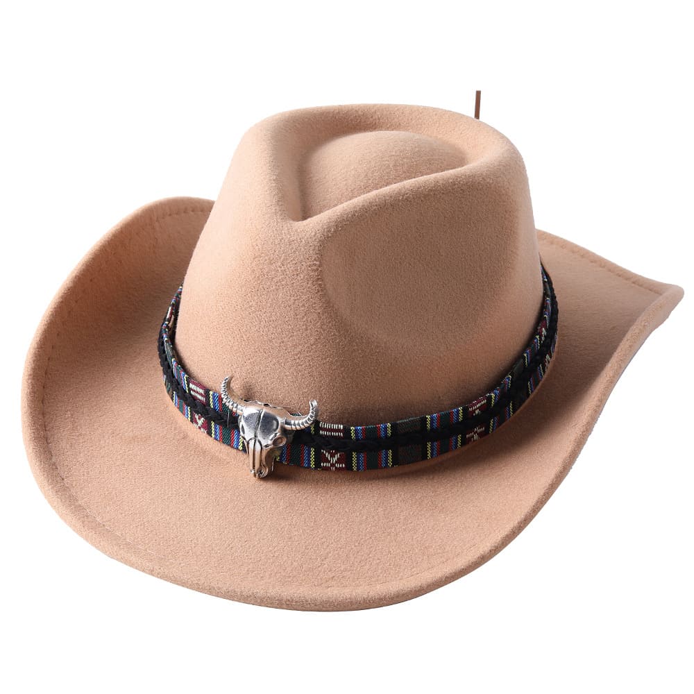 The Helena – White Studded Band Cowboy Hat