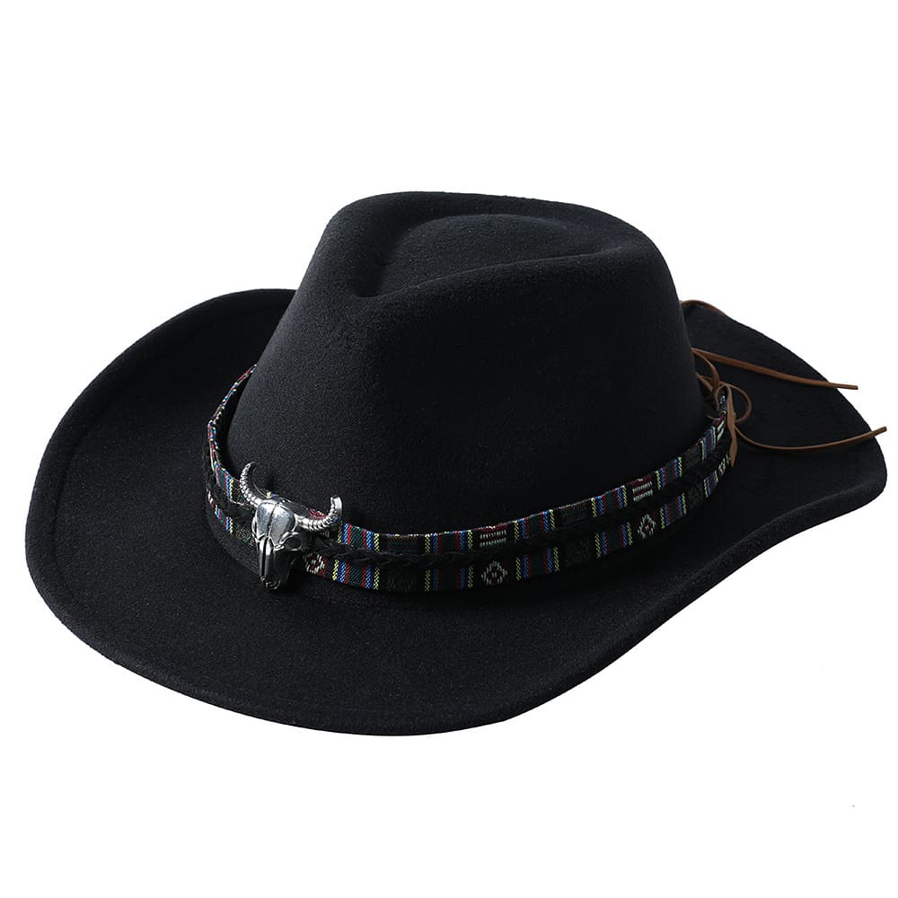 The Helena – White Studded Band Cowboy Hat