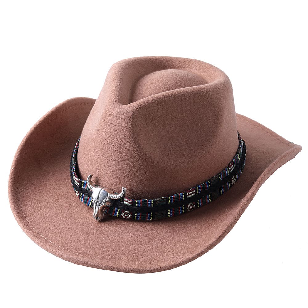 The Helena – White Studded Band Cowboy Hat