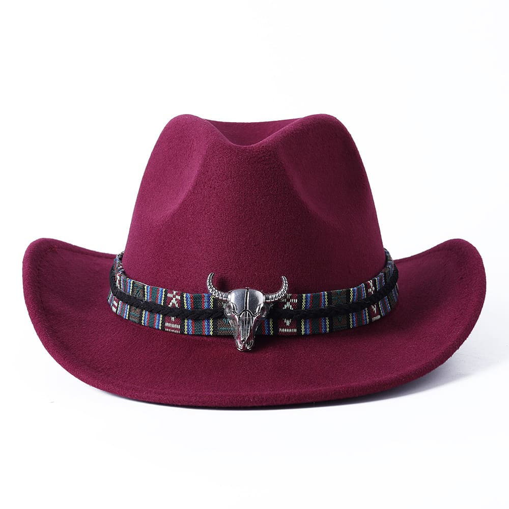 The Helena – White Studded Band Cowboy Hat