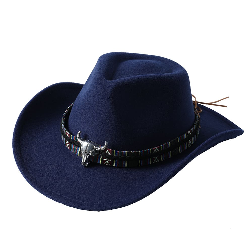 The Helena – White Studded Band Cowboy Hat