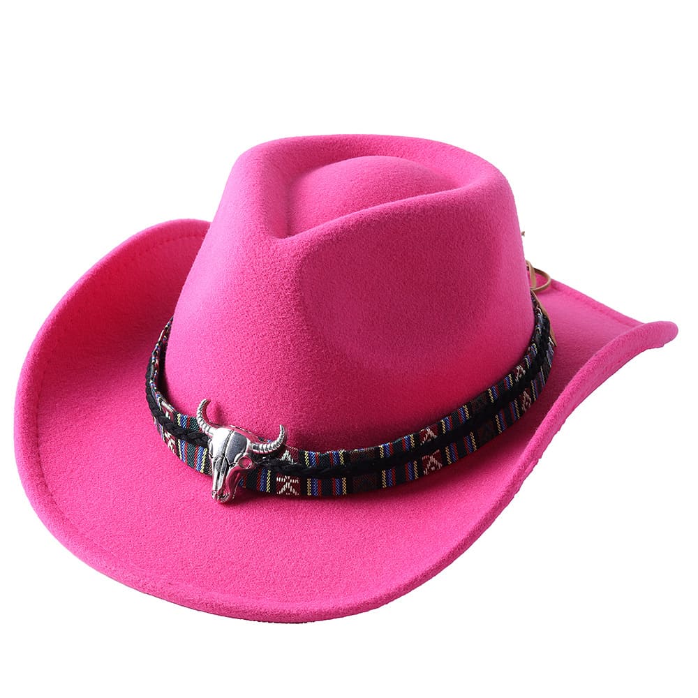 The Helena – White Studded Band Cowboy Hat
