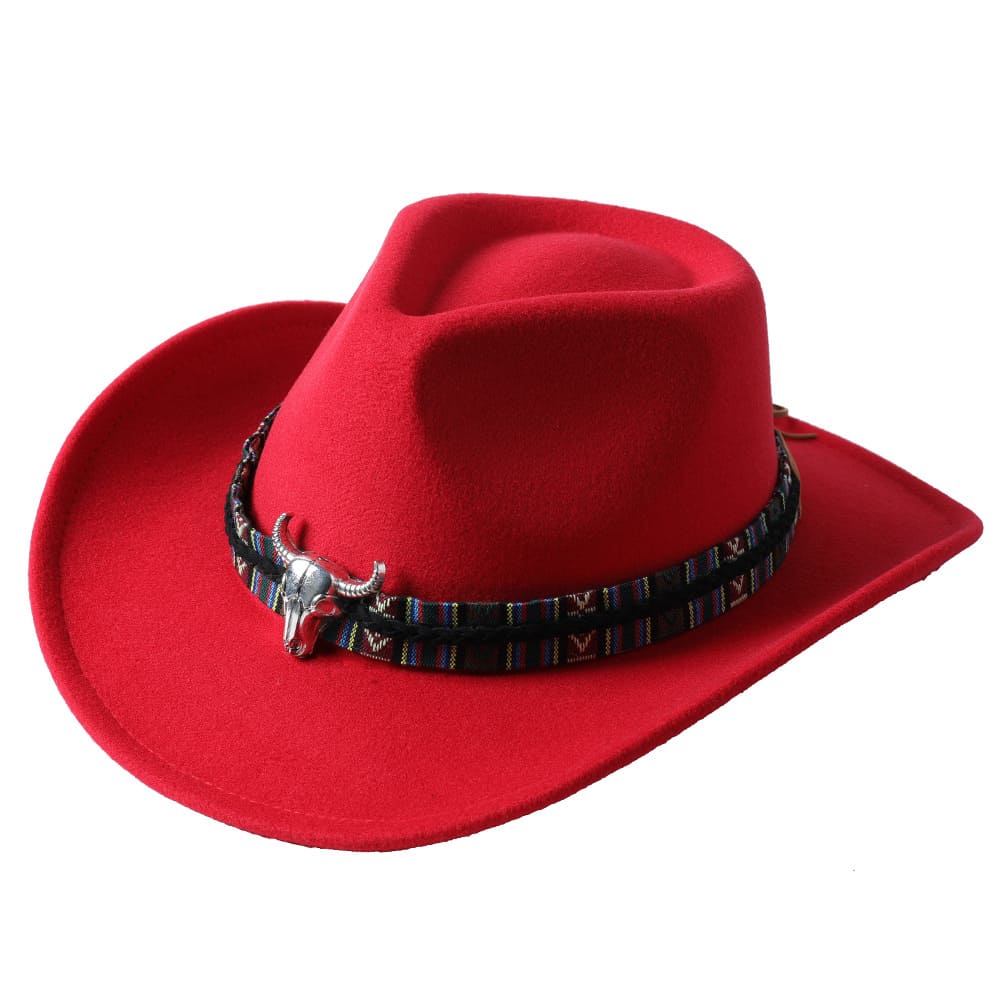 The Helena – White Studded Band Cowboy Hat