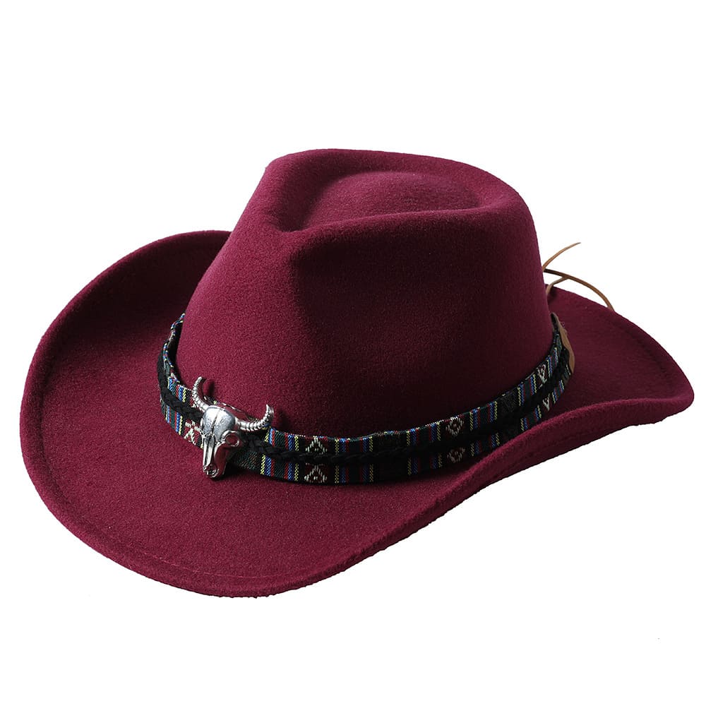 The Helena – White Studded Band Cowboy Hat