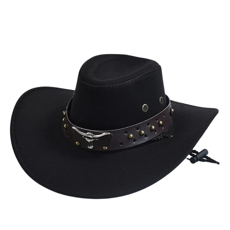 The Wichita – Studded Band Suede Cowboy Hat