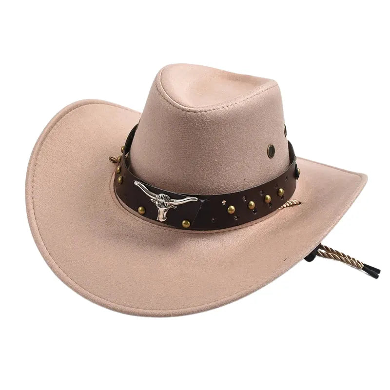The Wichita – Studded Band Suede Cowboy Hat