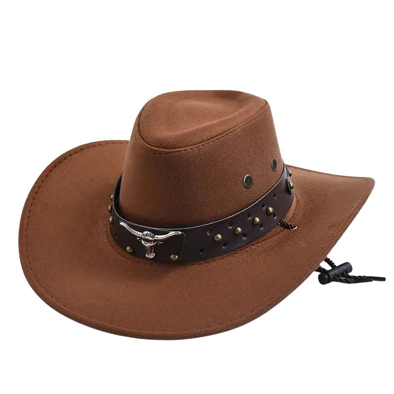 The Wichita – Studded Band Suede Cowboy Hat