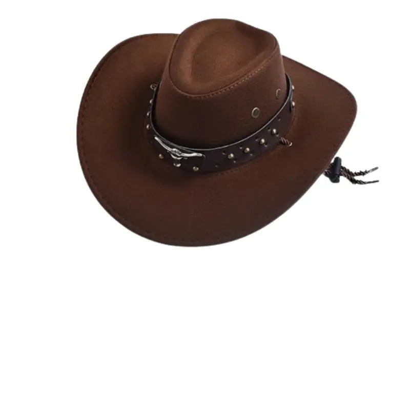 The Wichita – Studded Band Suede Cowboy Hat