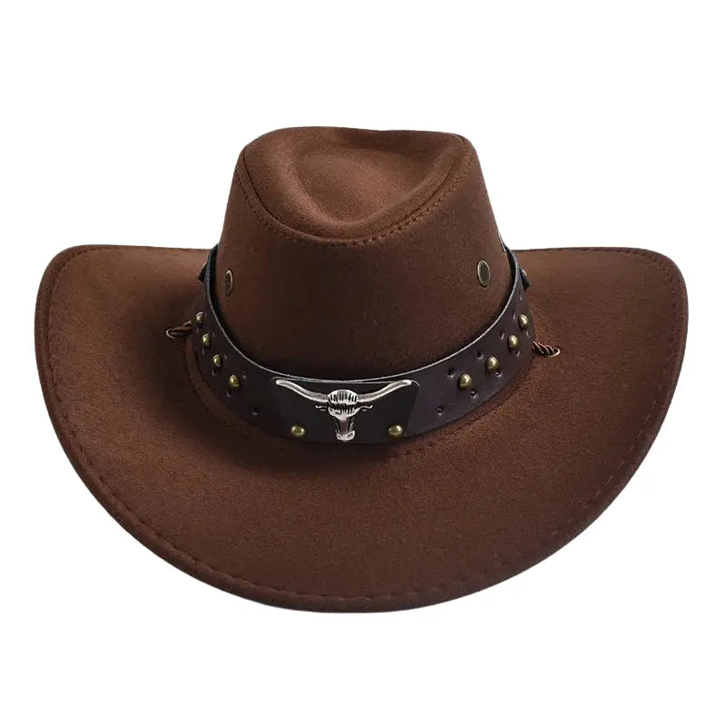 The Wichita – Studded Band Suede Cowboy Hat