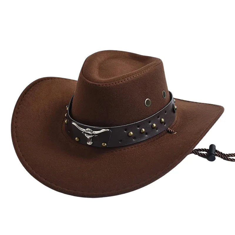 The Wichita – Studded Band Suede Cowboy Hat