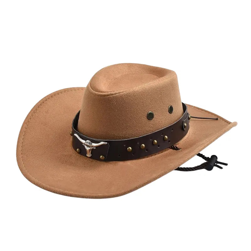 The Wichita – Studded Band Suede Cowboy Hat