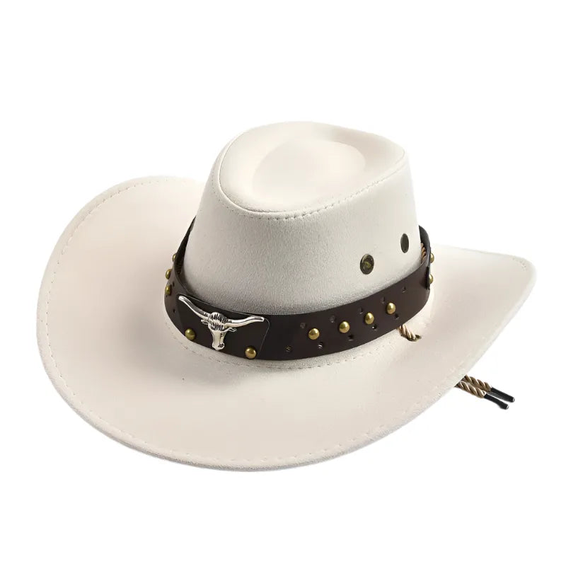 The Wichita – Studded Band Suede Cowboy Hat