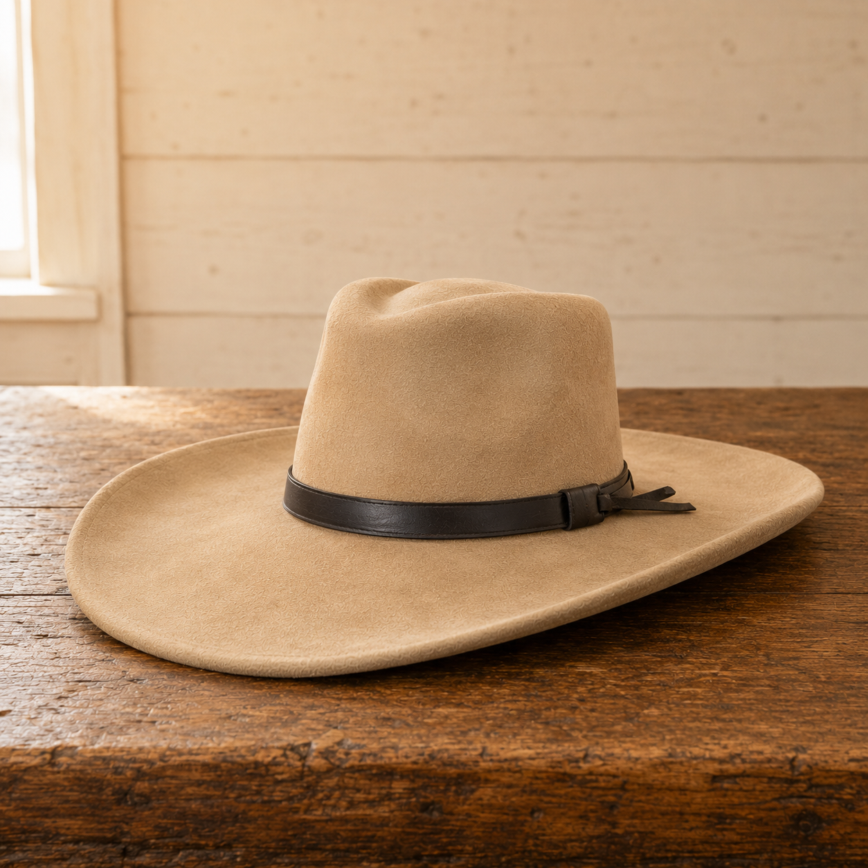 The High Plains – Camel Wide Brim Cowboy Hat
