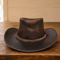 The Sawyer – Distressed Leather Cowboy Hat