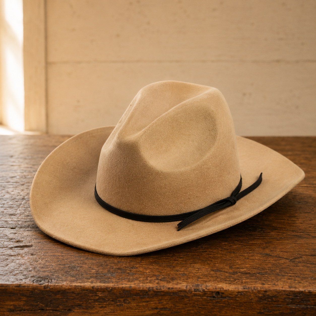 The Sierra – Tan Wool Cowboy Hat