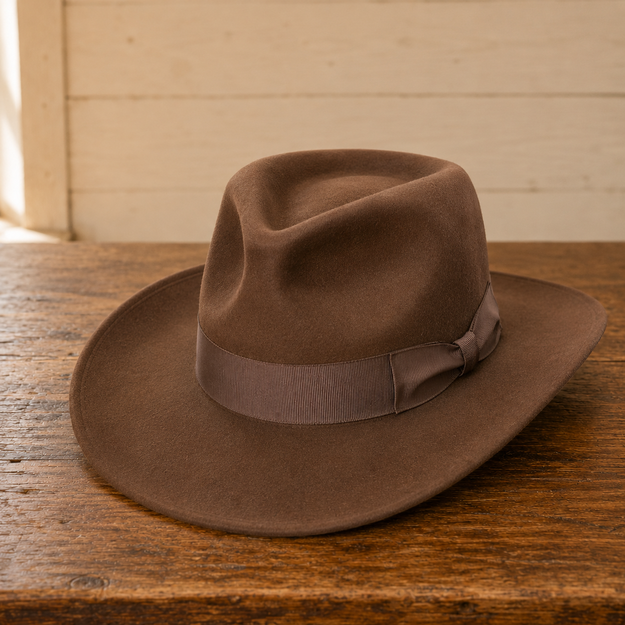 The Wyoming – Brown Wool Rancher Hat