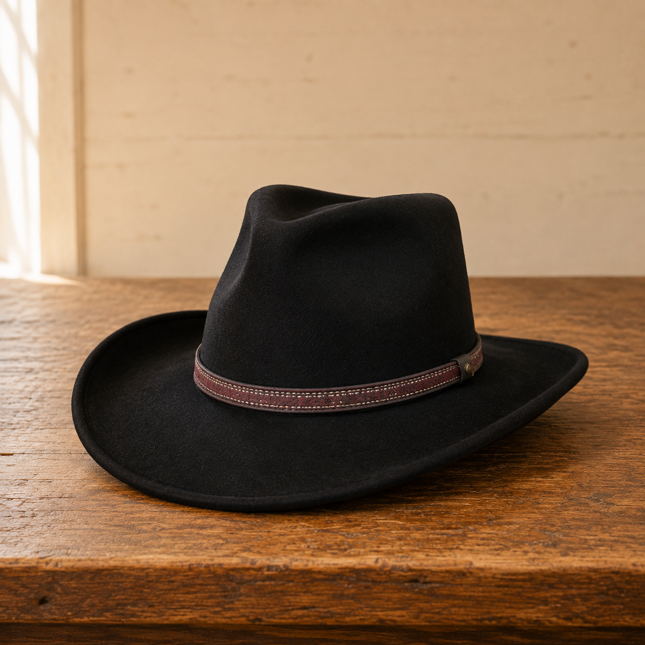 The Winchester – Black Wool Felt Cowboy Hat