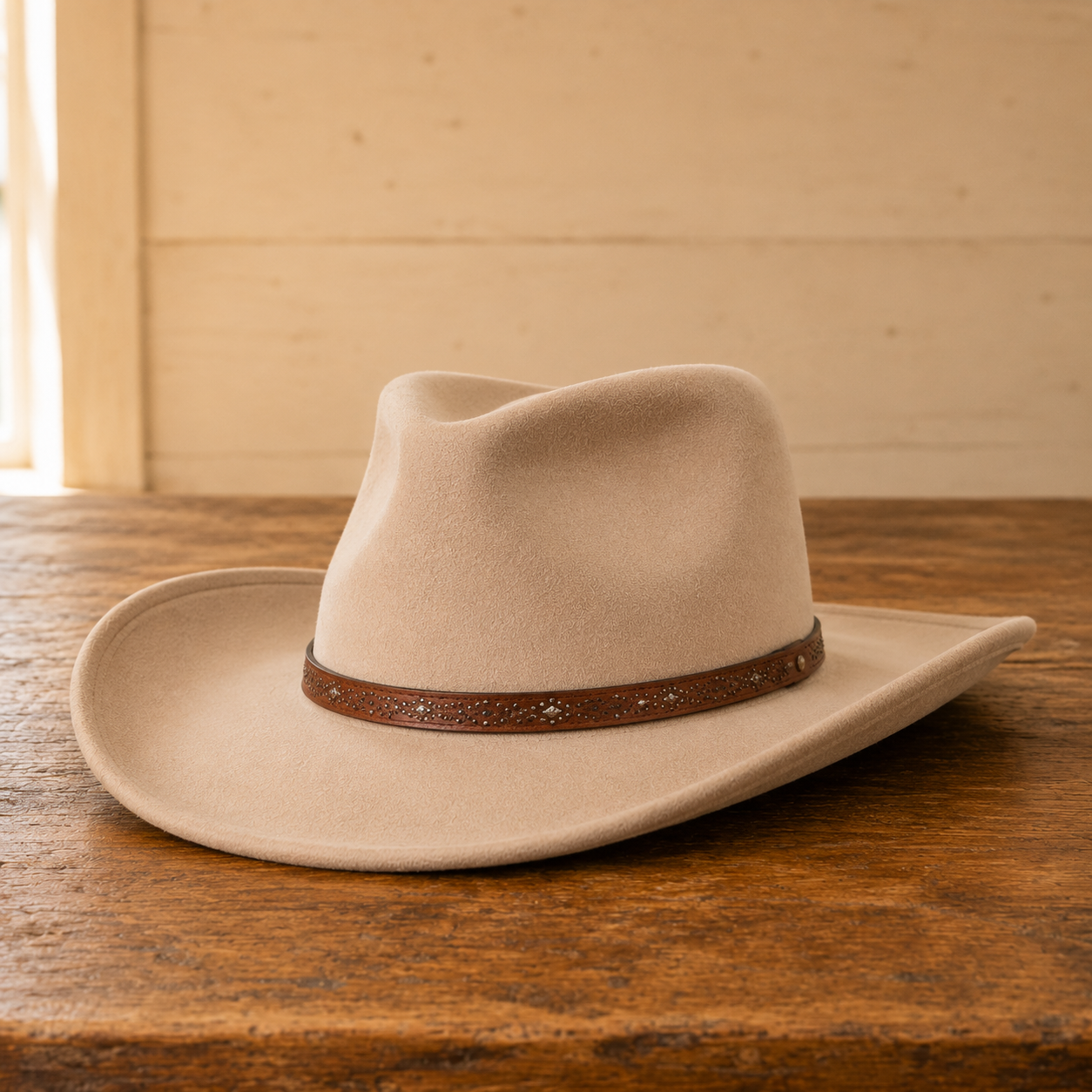 The Sterling – Sand Wool Felt Cowboy Hat