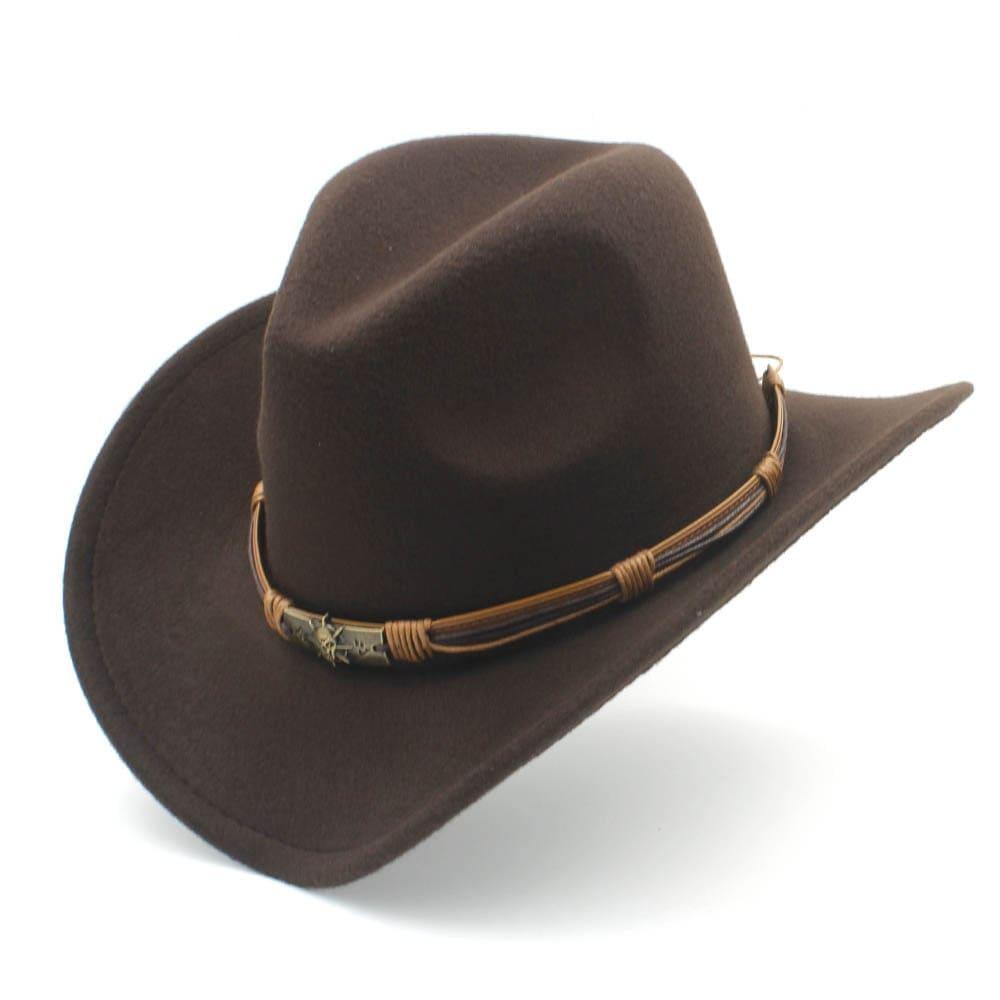 The Livingston – Black Wool Braided Band Cowboy Hat