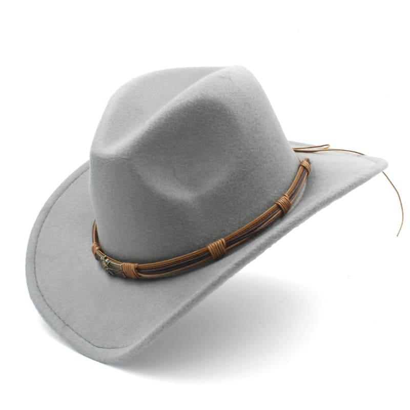 The Livingston – Black Wool Braided Band Cowboy Hat