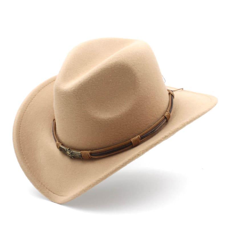 The Livingston – Black Wool Braided Band Cowboy Hat