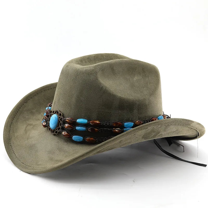 The Durango – Turquoise Beaded Cowboy Hat