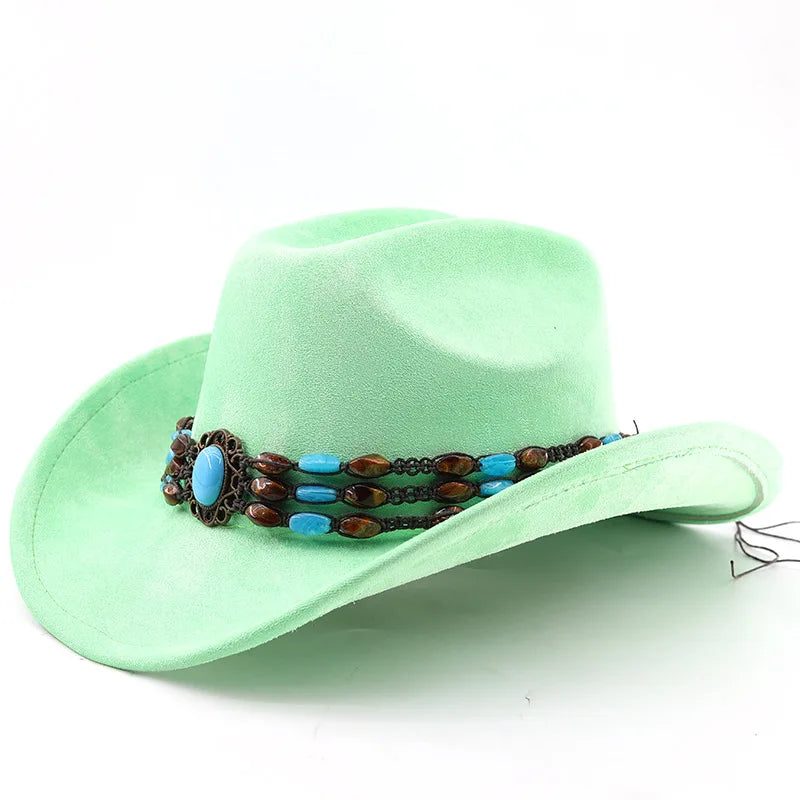 The Durango – Turquoise Beaded Cowboy Hat