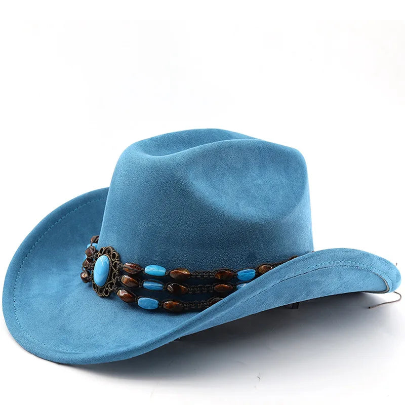 The Durango – Turquoise Beaded Cowboy Hat