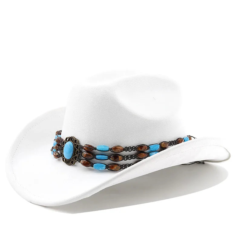 The Durango – Turquoise Beaded Cowboy Hat