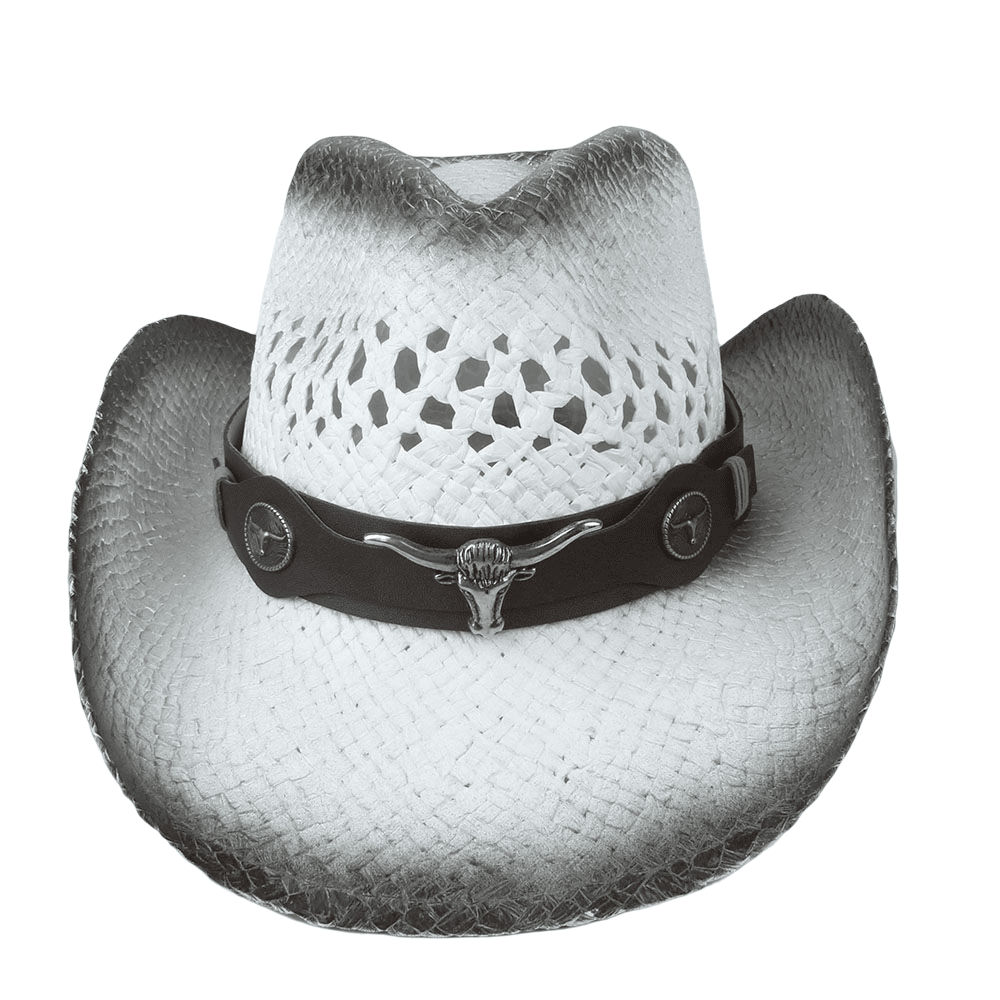 The Prescott – White Ventilated Straw Cowboy Hat