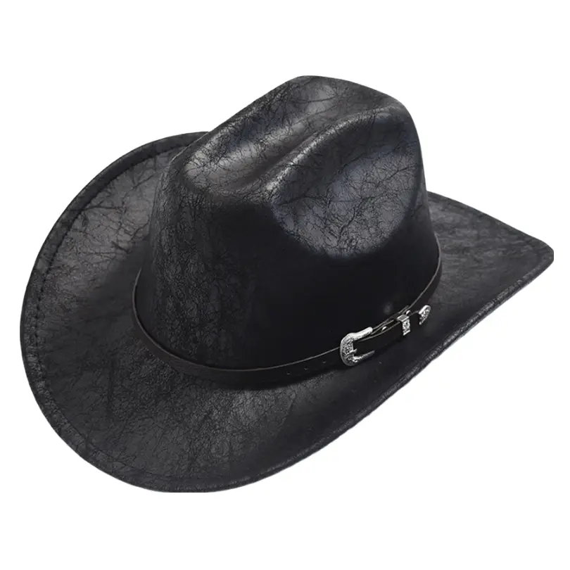The Corsicana – Distressed Black Western Hat