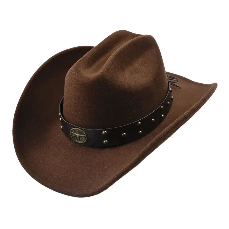 The Cody – Brown Studded Band Cowboy Hat