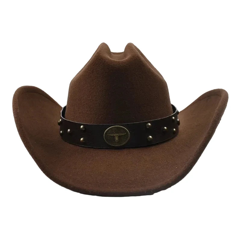 The Cody – Brown Studded Band Cowboy Hat