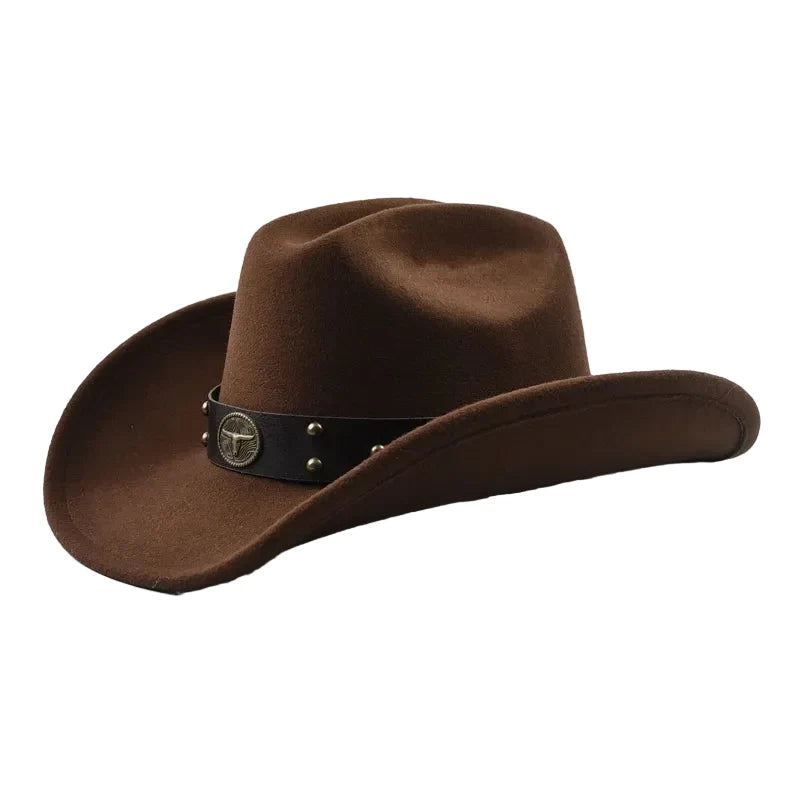 The Cody – Brown Studded Band Cowboy Hat
