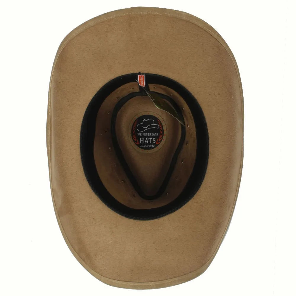The Flagstaff – Beaded Band Leather Cowboy Hat