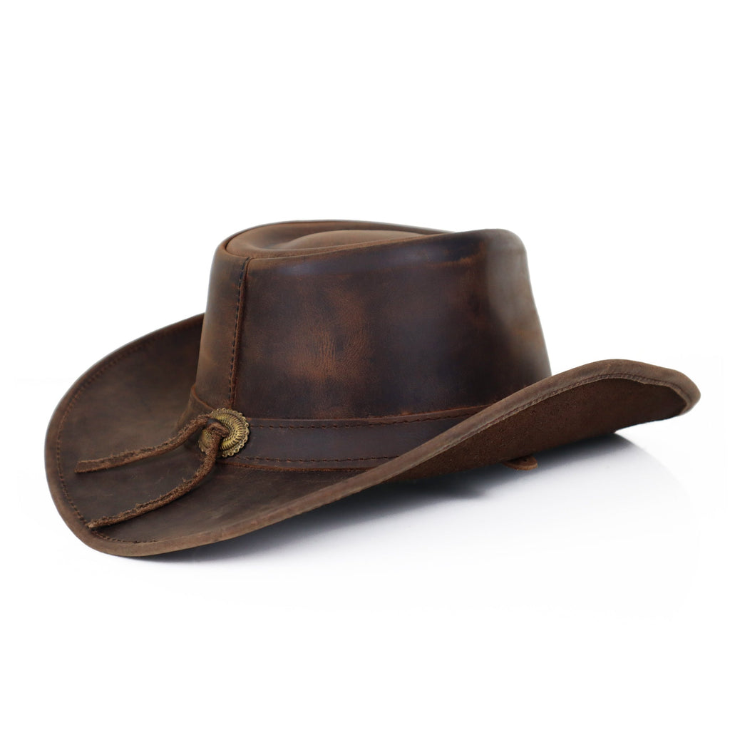 The Copper Ridge – Leather Brim Cowboy Hat