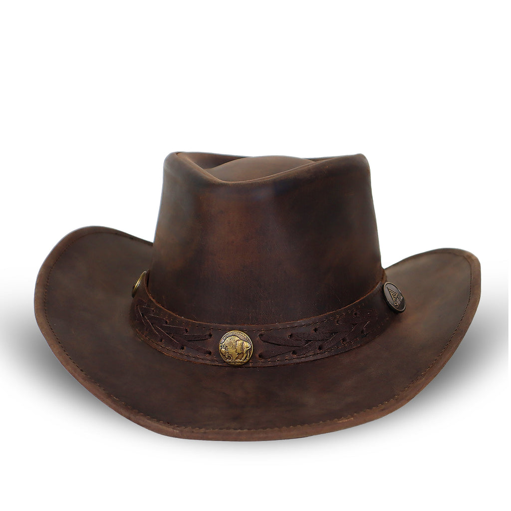 The Copper Ridge – Leather Brim Cowboy Hat